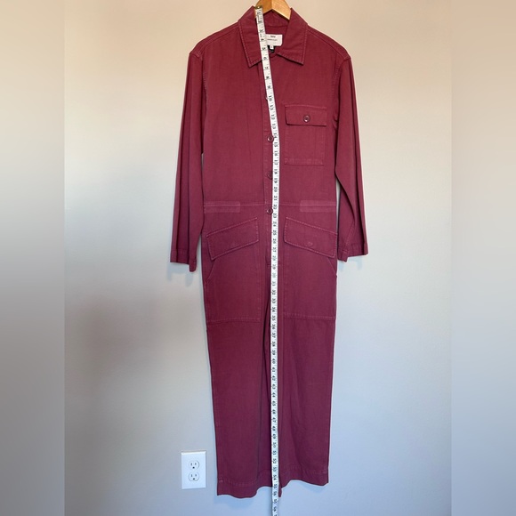 Current/Elliott Richland Jumpsuit in Berry Pink Wash for Women - Picture 8 of 16